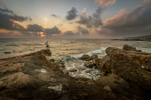 Pobřeží Středozemního Moře Nahariya Izrael Blízký Východ — Stock fotografie