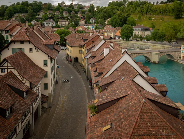 Scenic Summer View Architecture Old Town Bern Untertorbrcke Bridge Aare — Stock Photo, Image