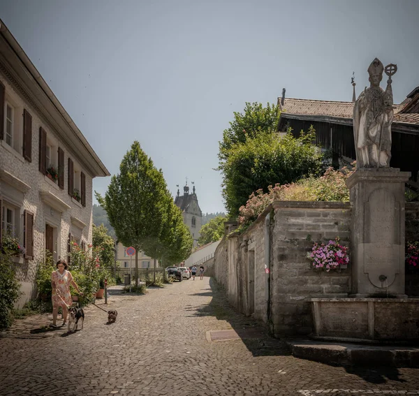 Улицы Старого Города Брегенц Австрия Июль 2019 — стоковое фото