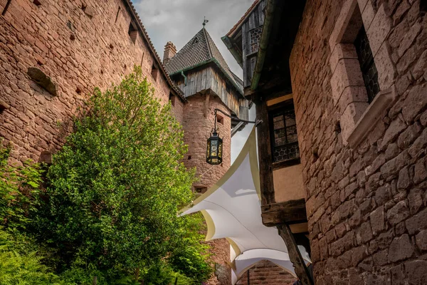 Upper Knigsburg Medieval Castle Reconstructed Ruins 100 Years Ago Kaiser — Stock Photo, Image