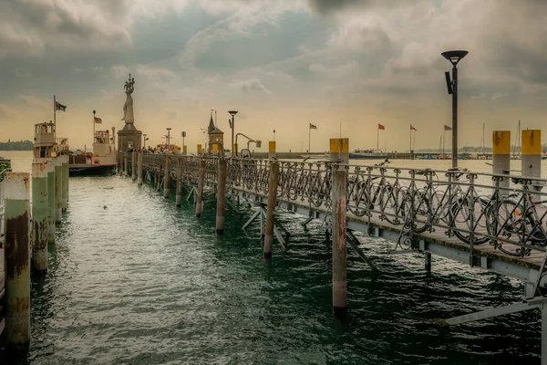 Constance Almanya Temmuz 2019 Eski Deniz Feneri Almanya Nın Konstanz — Stok fotoğraf