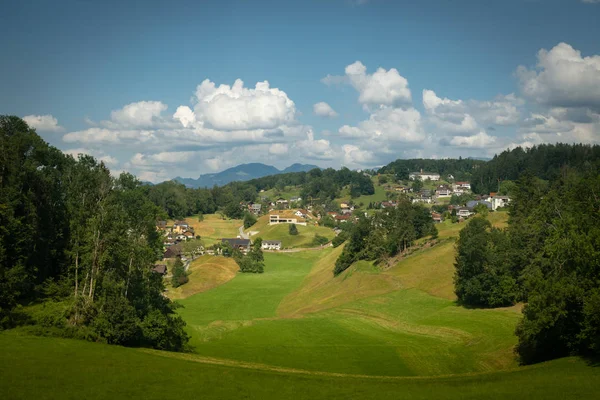 Wunderschöne Landschaften Des Fürstentums Liechtenstein Juli 2019Wunderschöne Landschaften Des Fürstentums — Stockfoto