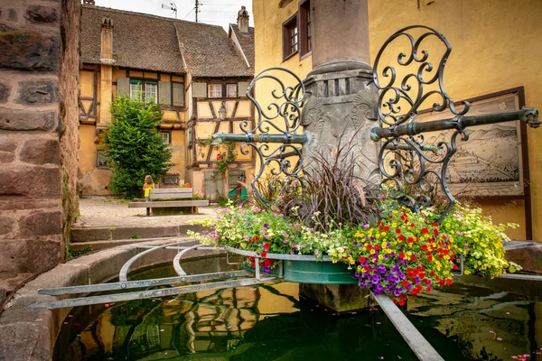 Central Riquewihr Uno Dei Villaggi Più Belli Dell Alsazia Francia — Foto Stock