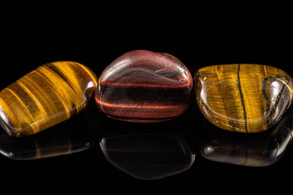 Kaplan gözü ve siyah arka plan parlayan