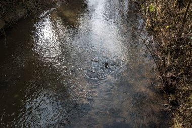 Nehre atılan çelik bisiklet çevre kirliliğidir.