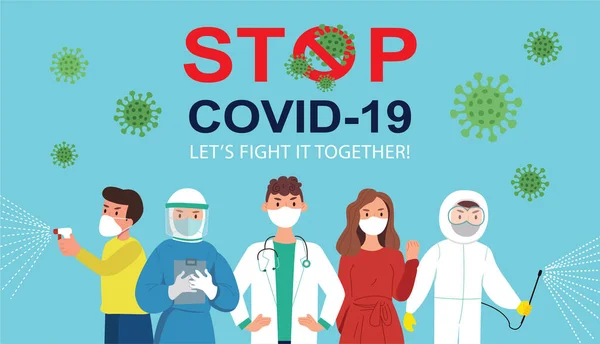 Медична Маска Захищає Від Поширення Коронавірусу Covid Концепція Stop Coronavirus — стоковий вектор