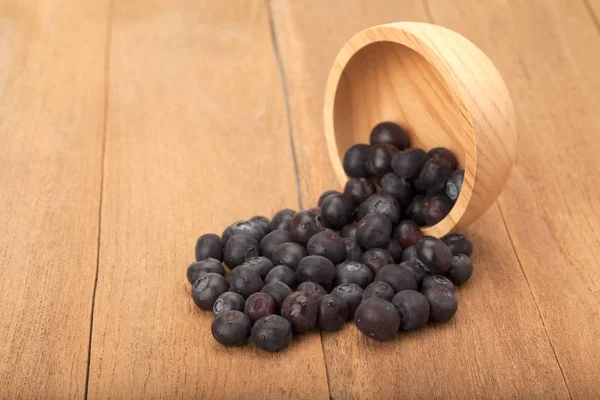 木碗里的蓝莓 — 图库照片