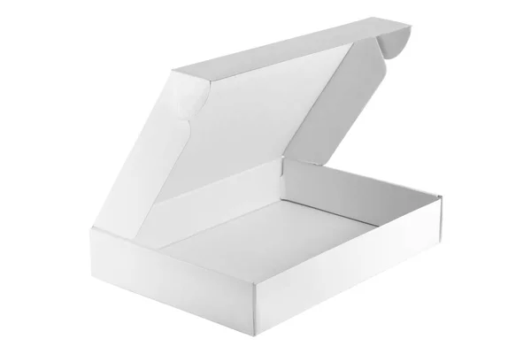 Prázdná bílá krabice — Stock fotografie
