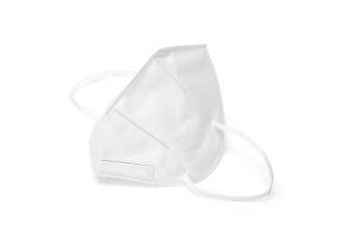 Beyaz maske, yumuşak gölge ve kırpma yolu ile beyaz arkaplanda izole edildi