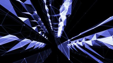 Daireler ve çizgiler ile geometrik soyut kafes arka plan.