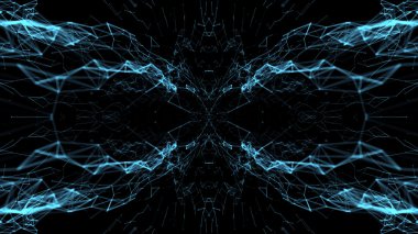 Daireler ve çizgiler ile geometrik soyut kafes arka plan.