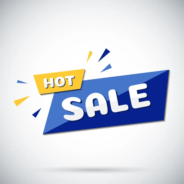 Advertising banner. Hot sale. Vector illustration. — Stock Vector