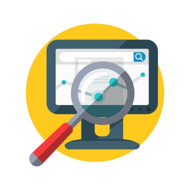 Odaklı büyüteç. Grafikte görüntü monitörü