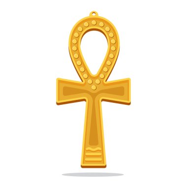 Altın Ankh Mısır çapraz. Hayat veren nesne