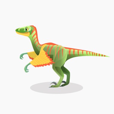 Lesothosaurus izole karikatür vektör. Canavar, tarih öncesi hayvan.