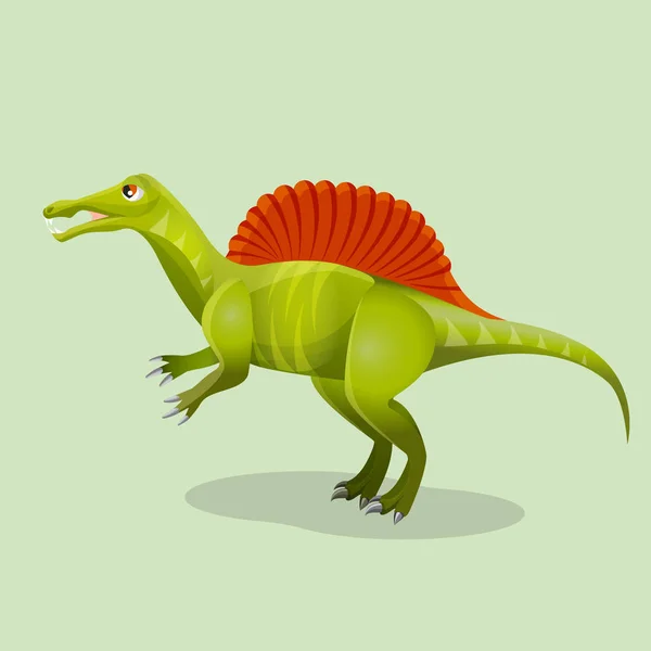 Iguanodon, dente d'iguana isolato. Dinosauro ornitopode — Vettoriale Stock