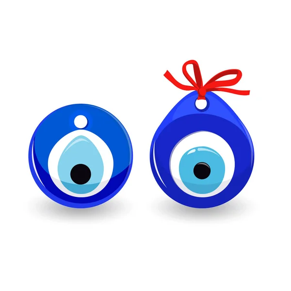 Amulette mauvais oeil isolé. Talisman protecteur — Image vectorielle