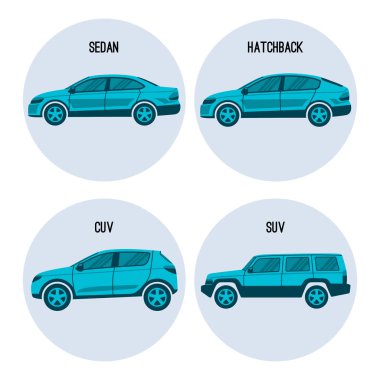 Sedan salon binek otomobil, hatchback, crossover ve spor yeni araçlar