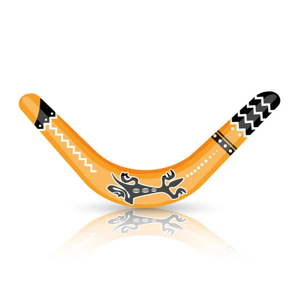 Bumerang-Tool als Vektor-Illustration für Flachluftfolien konstruiert — Stockvektor