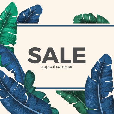 Palmiye ağacı içinde gizli satış yazıt mevsimlik promosyon bırakır