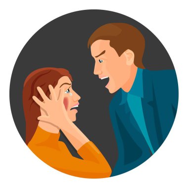 Kavga var evli çift arasında aile içi şiddet