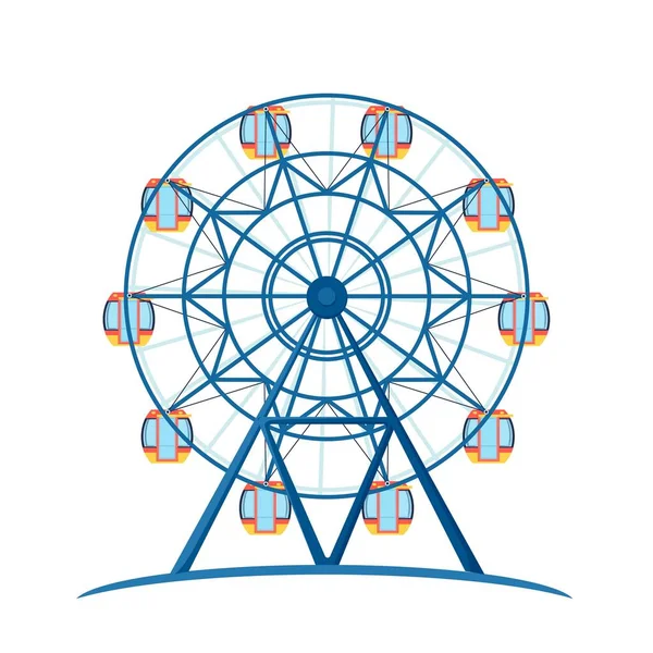 Vergnügungspark Riesenrad zum Spaß Vektor — Stockvektor