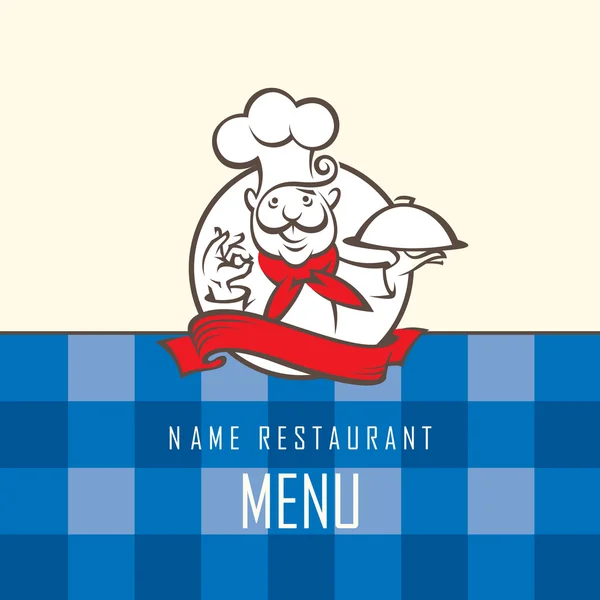 Chef menu design — Stockový vektor