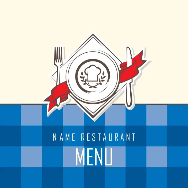 Diseño de menú de restaurante — Vector de stock