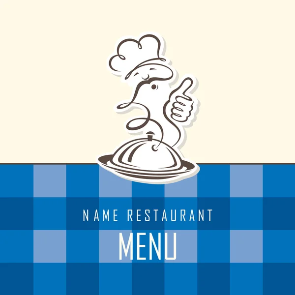 Chef menu design — Stockový vektor