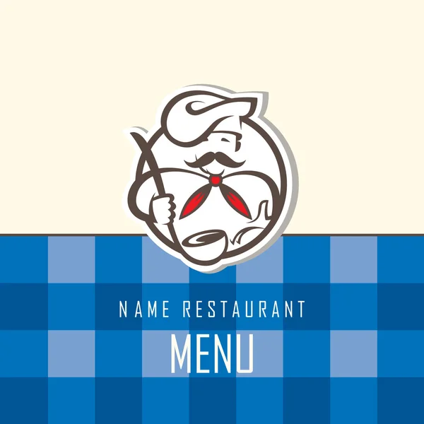 Chef menu design — Stockový vektor