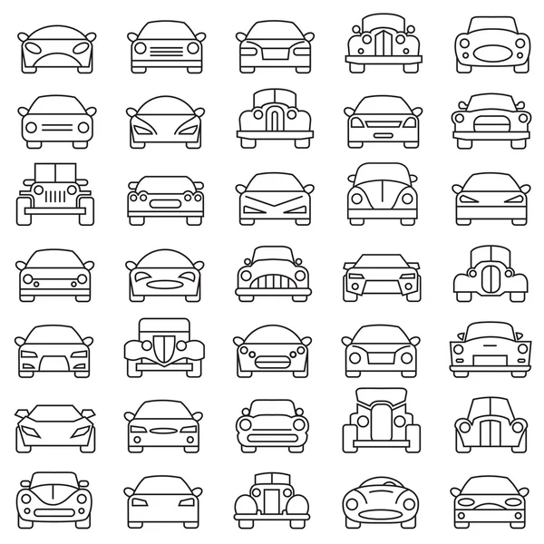 Conjunto de coches — Archivo Imágenes Vectoriales