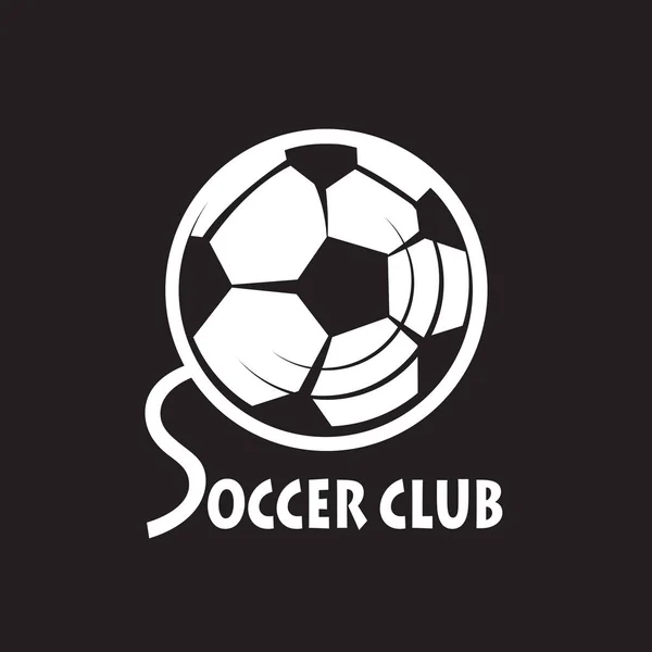 サッカー サッカーのロゴ — ストックベクタ