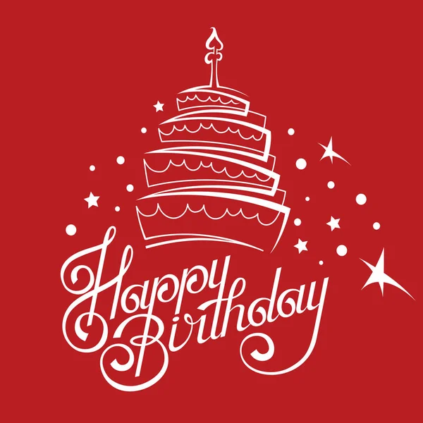 Birthday card design — Stock Vector