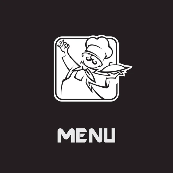 Menu chef design — Image vectorielle