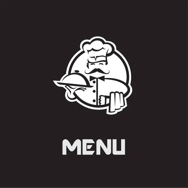 Design del menu dello chef — Vettoriale Stock