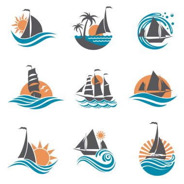 Yelkenli ve yat simgeler