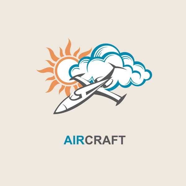 Illustration von Flugzeugen — Stockvektor
