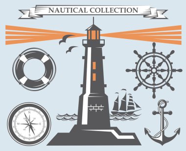 Deniz öğeleri koleksiyonu 