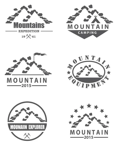 Βουνό εικόνες set — Διανυσματικό Αρχείο