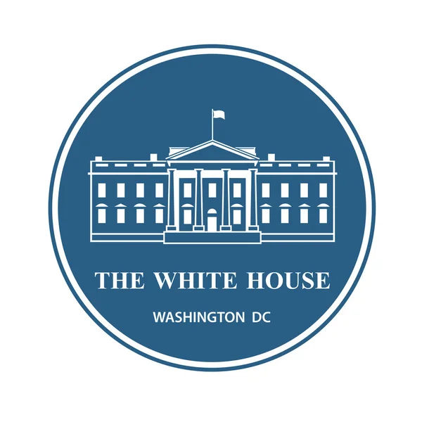 Ikone des Weißen Hauses — Stockvektor