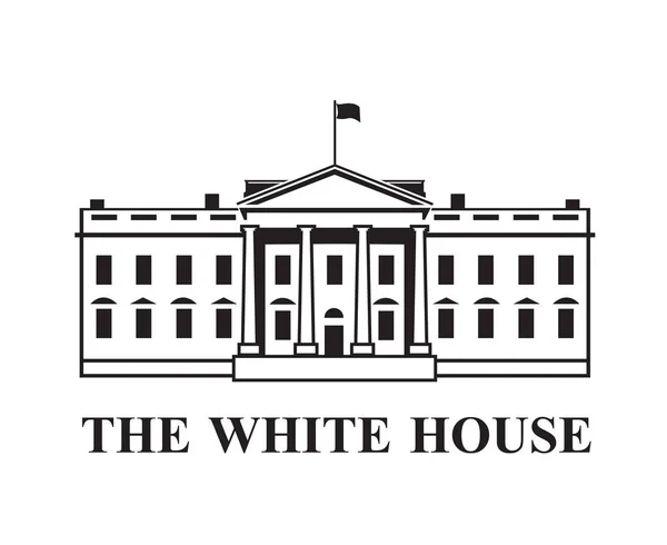 Icona della casa bianca — Vettoriale Stock