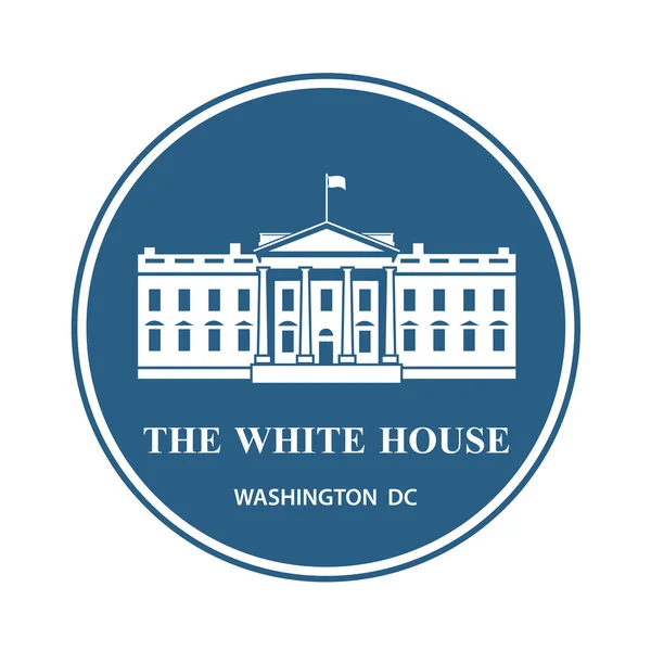 Ikone des Weißen Hauses — Stockvektor