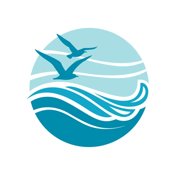 Ocean λογότυπο του σχεδιασμού — Διανυσματικό Αρχείο