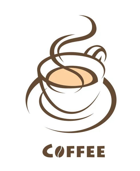 Taza de café diseño — Vector de stock