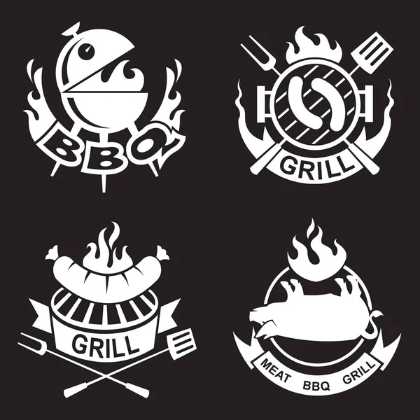 Barbecue banners set — Stock Vector