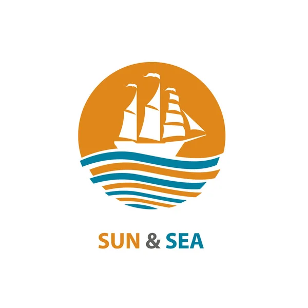 Okyanus logo tasarımı — Stok Vektör