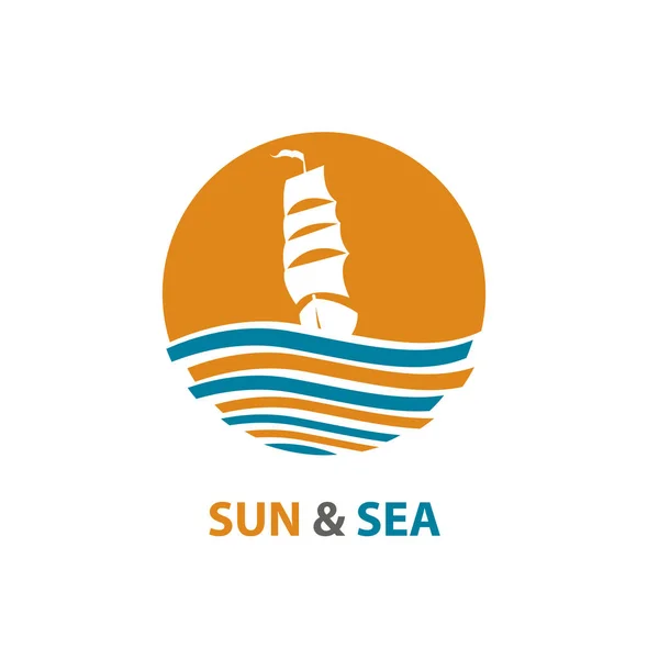 Oceaan logo ontwerp — Stockvector