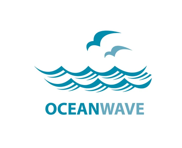 Ocean wave logo — Stockový vektor