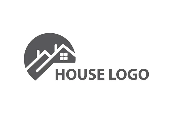 Logo monochromatyczne house — Wektor stockowy