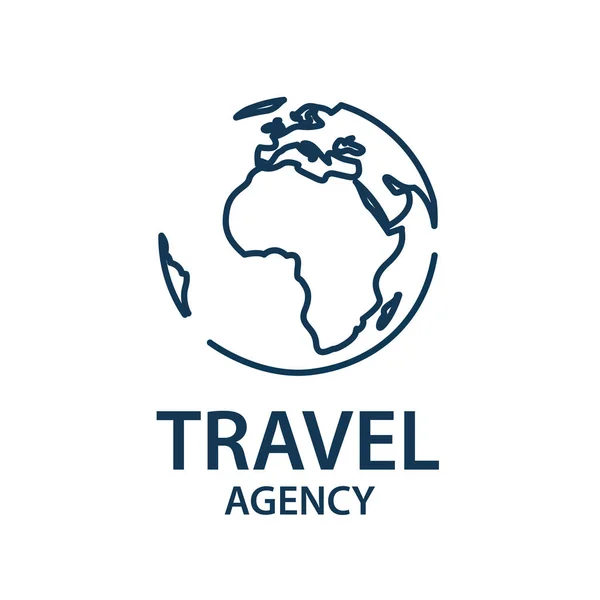 Logo travel earth — Vector de stock